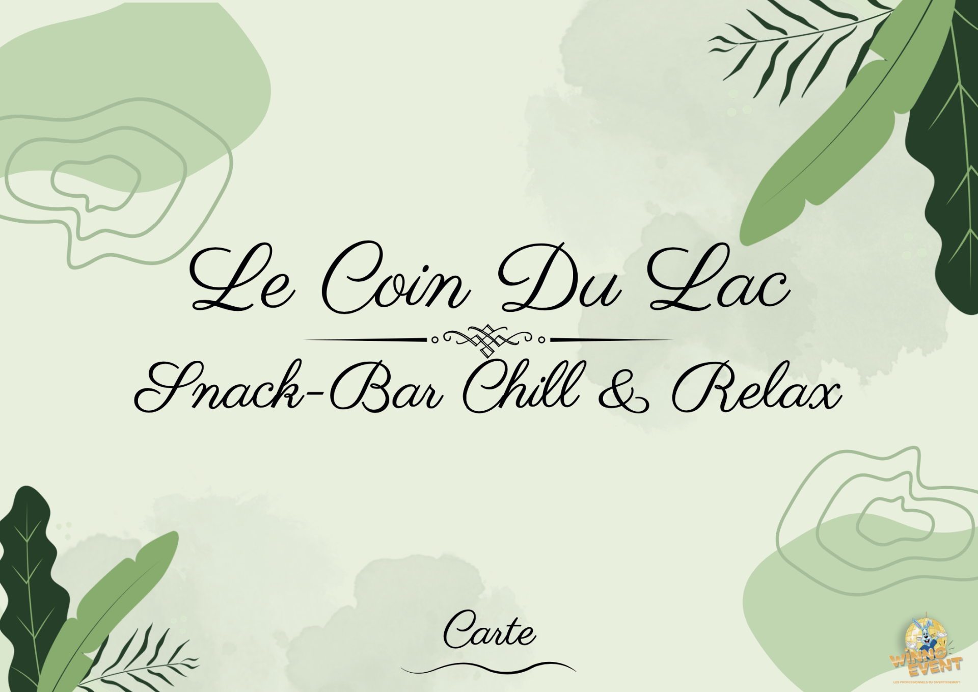 Découvrez notre menu ! 