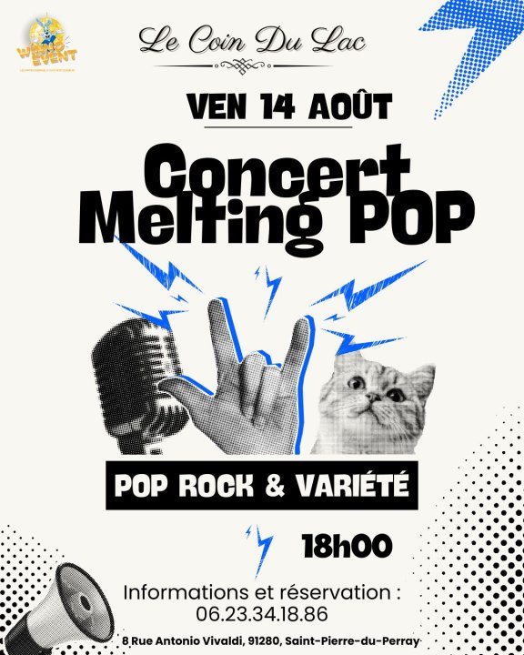 Concert Melting Pop – Rock, Pop&nbsp;& Variété