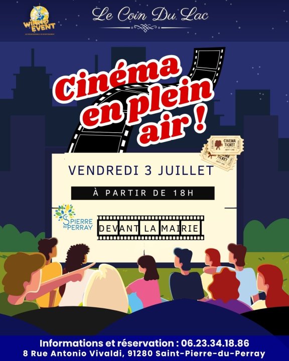Soirée Cinéma en Plein Air devant la mairie de STPDP&nbsp;!